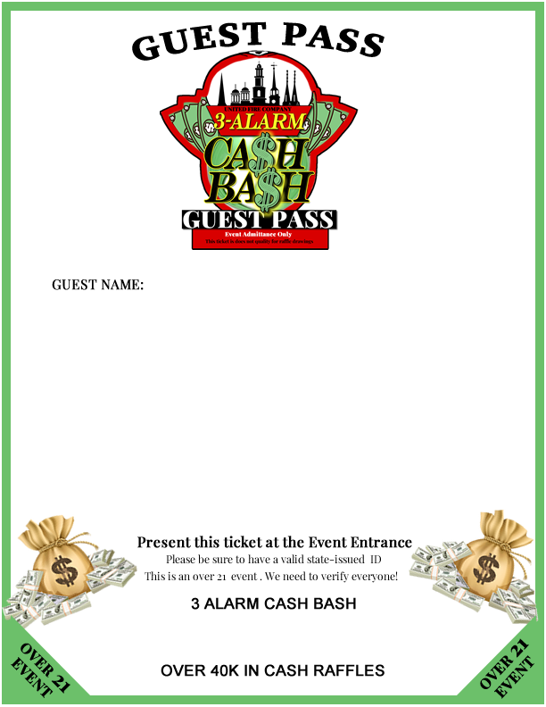 Guest Pass Ticket Template United Steam Fire Engine Co.3
